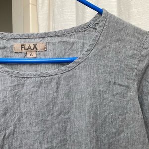 Flax linen pewter top